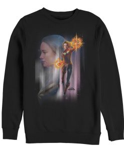 Men’s Marvel Captain Marvel Galactic Profile Sweatshirt