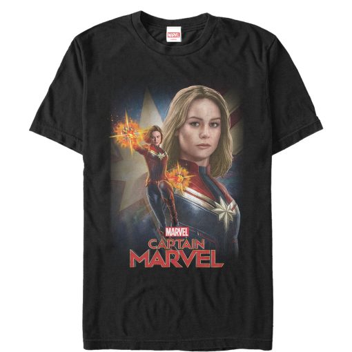 Men’s Marvel Captain Marvel Hero Portrait T-Shirt