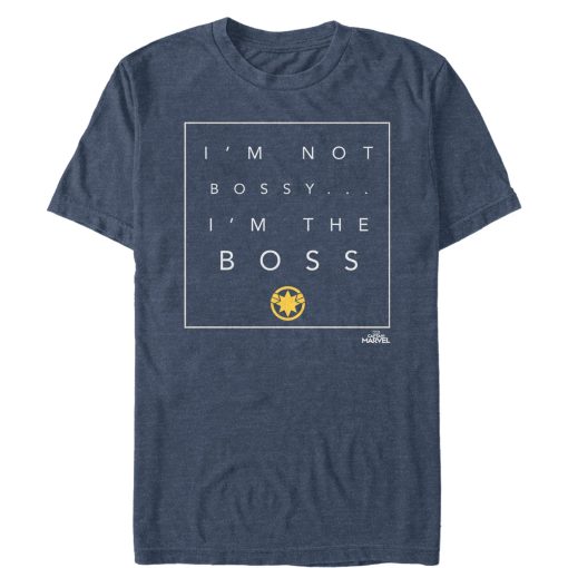 Men’s Marvel Captain Marvel I’m the Boss T-Shirt