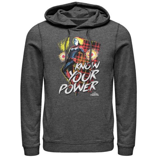 Men’s Marvel Captain Marvel Know Your Power Pull Over Hoodie