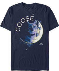 Men’s Marvel Captain Marvel Moon Goose Cat T-Shirt