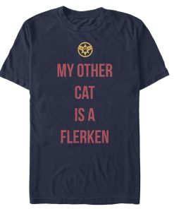 Men’s Marvel Captain Marvel My Other Cat is a Flerken T-Shirt