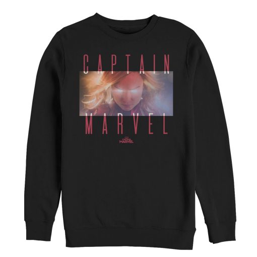 Men’s Marvel Captain Marvel Power Stare Sweatshirt