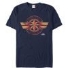 Men’s Marvel Captain Marvel Retro Star Emblem T-Shirt