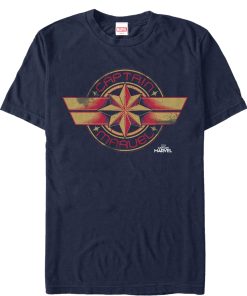 Men’s Marvel Captain Marvel Retro Star Emblem T-Shirt