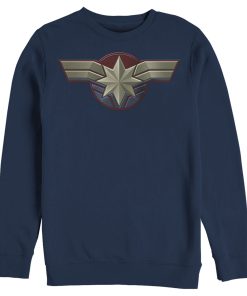 Men’s Marvel Captain Marvel Simple Star Symbol Sweatshirt