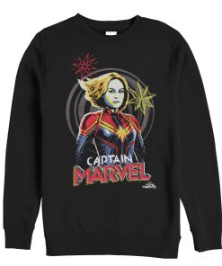 Men’s Marvel Captain Marvel Sketch Profile Sweatshirt