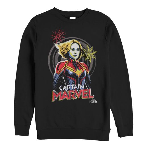 Men’s Marvel Captain Marvel Sketch Profile Sweatshirt