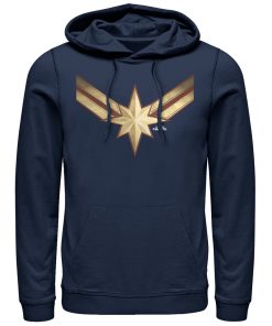 Men’s Marvel Captain Marvel Star Symbol Costume Pull Over Hoodie