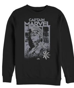 Men’s Marvel Captain Marvel Vintage Hero Sweatshirt