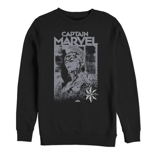 Men’s Marvel Captain Marvel Vintage Hero Sweatshirt