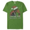 Men’s Marvel Christmas Deadpool Naughty List T-Shirt