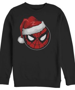 Men’s Marvel Christmas Spider-Man Santa Hat Sweatshirt
