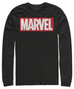 Men’s Marvel Classic Bold Logo Long Sleeve Shirt
