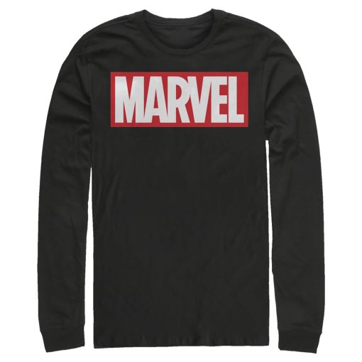 Men’s Marvel Classic Bold Logo Long Sleeve Shirt