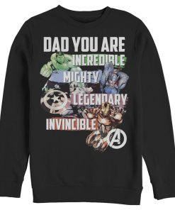 Men’s Marvel Dad You Are a Hero Sweatshirt