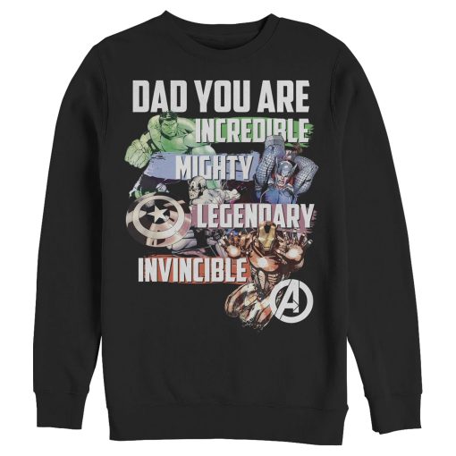 Men’s Marvel Dad You Are a Hero Sweatshirt