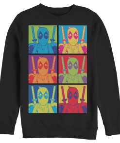 Men’s Marvel Deadpool Color Panels Sweatshirt