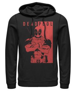 Men’s Marvel Deadpool Crossed Arms Pull Over Hoodie