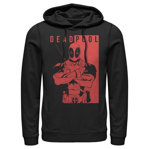 Men’s Marvel Deadpool Crossed Arms Pull Over Hoodie