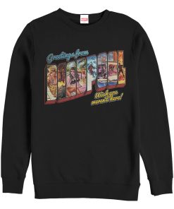 Men’s Marvel Deadpool Greetings From Vacation Sweatshirt