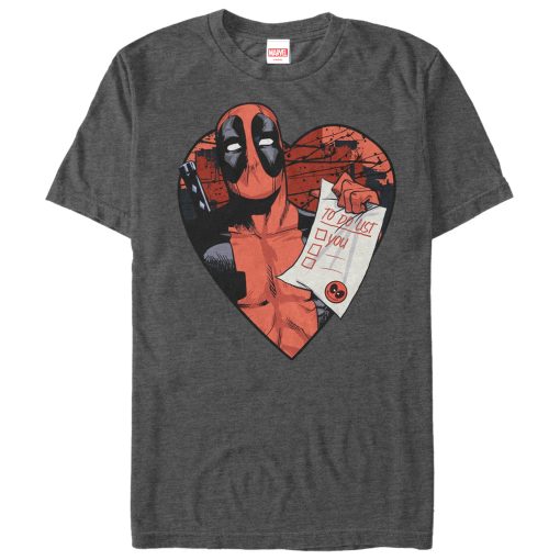 Men’s Marvel Deadpool Love To Do List T-Shirt