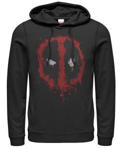 Men’s Marvel Deadpool Splatter Icon Pull Over Hoodie