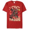 Men’s Marvel Deadpool Taco Cupid T-Shirt