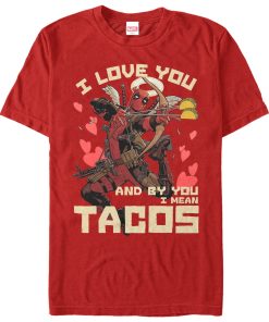 Men’s Marvel Deadpool Taco Cupid T-Shirt