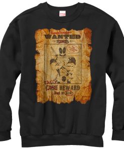 Men’s Marvel Deadpool Wanted Poster Sweatshirt