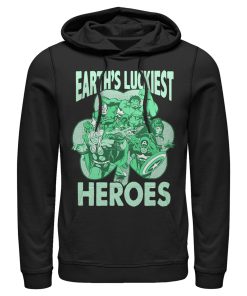 Men’s Marvel Earth’s Luckiest Heroes St. Patrick’s Pull Over Hoodie