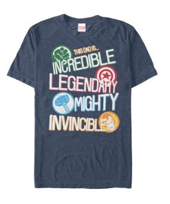 Men’s Marvel Father’s Day Avengers Dad Words T-Shirt