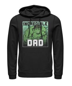Men’s Marvel Father’s Day Hulk Incredible Dad Pull Over Hoodie