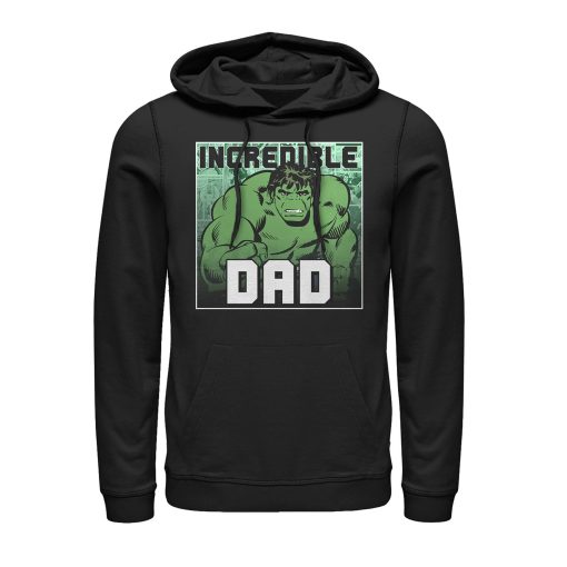 Men’s Marvel Father’s Day Hulk Incredible Dad Pull Over Hoodie