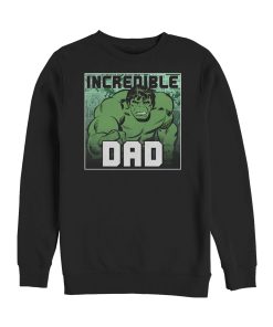 Men’s Marvel Father’s Day Hulk Incredible Dad Sweatshirt