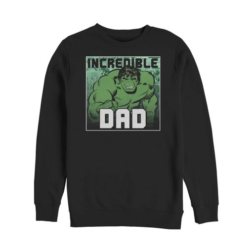 Men’s Marvel Father’s Day Hulk Incredible Dad Sweatshirt