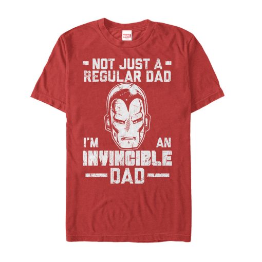 Men’s Marvel Father’s Day Iron Man Not Regular Dad T-Shirt