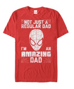 Men’s Marvel Father’s Day Spider-Man Not Regular Dad T-Shirt