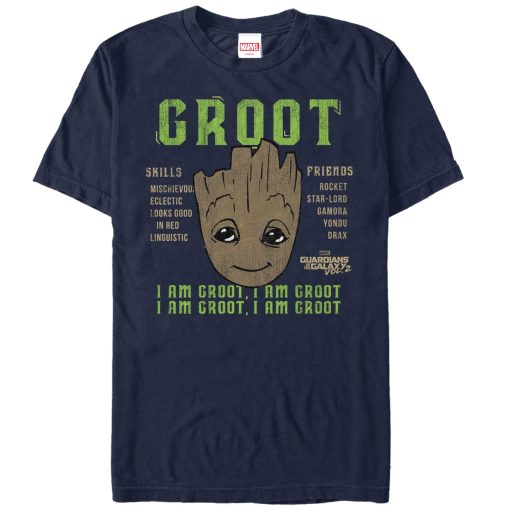 Men’s Marvel Guardians of the Galaxy Vol. 2 Groot Skills T-Shirt