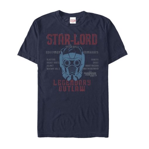 Men’s Marvel Guardians of the Galaxy Vol. 2 Star-Lord List T-Shirt