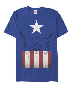 Men’s Marvel Halloween Captain America Costume T-Shirt
