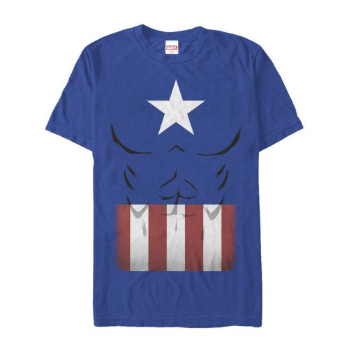 Men’s Marvel Halloween Captain America Costume T-Shirt