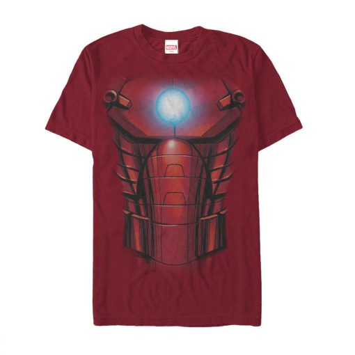 Men’s Marvel Halloween Iron Man Arc Reactor Costume T-Shirt