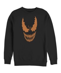 Men’s Marvel Halloween Venom Scary Face Costume Sweatshirt