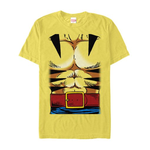 Men’s Marvel Halloween X-Men Wolverine Costume T-Shirt