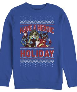 Men’s Marvel Heroic Holiday Girl Power Sweatshirt