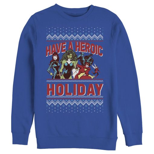 Men’s Marvel Heroic Holiday Girl Power Sweatshirt