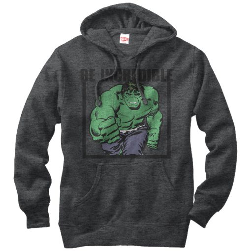 Men’s Marvel Hulk Be Incredible Pull Over Hoodie