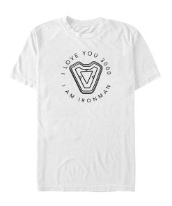 Men’s Marvel I Am Iron Man Love 3000 T-Shirt