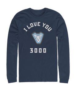 Men’s Marvel I Love You 3000 Iron Man Reactor Long Sleeve Shirt
